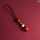 数珠 キーホルダー ストラップ 蛇 年 干支 辰砂 スマートフォン チェーン ペンダント ロープ 幸運 チャイナ風 メンズ レディース キー ギフト