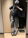 迷彩 カモ柄 パンツ 大きいサイズ アメリカン 大きい ポケット 高度な 迷彩の クロップド ジーンズ レディースの 夏の新 スタイル スリム オーバー オール