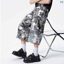 迷彩 カモ柄 パンツ アメリカン ヒップ ホップ 迷彩 オーバー オール メンズ サマー ビッグ ポケットショーツ な ウォッシュド ストレート ショーツ