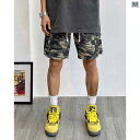迷彩 カモ柄 パンツ 夏の ファッション ストリート カジュアル 迷彩 ワークウェア ショーツ メンズ アメリカン バスケットボール スポーツ
