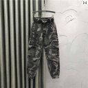 迷彩 カモ柄 ファッション 服 の 迷彩の 大きい ポケットが 付いた オーバー オール レディースカジュアル パンツ 2025 春の ハイウエストの ゆったり