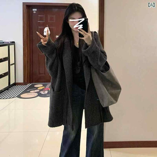 レディース トップス かわいい グレーの フード付き セーター ジャケット 女性用 春秋 2025年 晩秋と 初冬 エレガントの ニットカーディガン トップ レディース トップス かわいい グレーの フード付き セーター ジャケット 女性用 春秋 2025年 晩秋と 初冬 エレガントの ニットカーディガン トップ