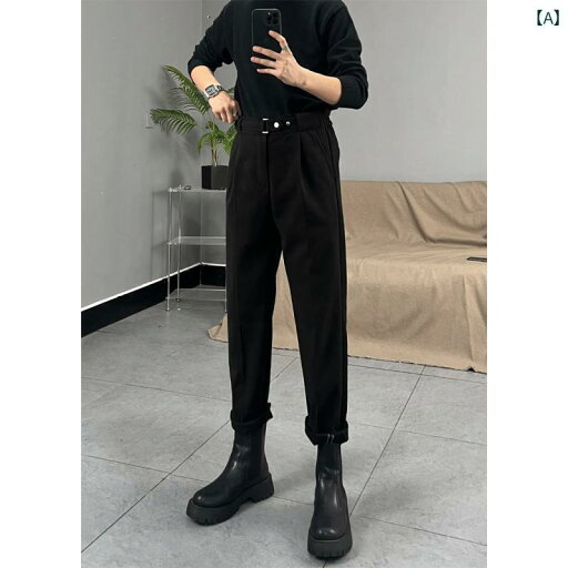 スーツ スラックス きれいめ 秋冬 メンズ ブーツ パンツ で ハイエンド メンズウェア ドレープ 感の ある 黒の カジュアル スーツ スラックス きれいめ 秋冬 メンズ ブーツ パンツ で ハイエンド メンズウェア ドレープ 感の ある 黒の カジュアル