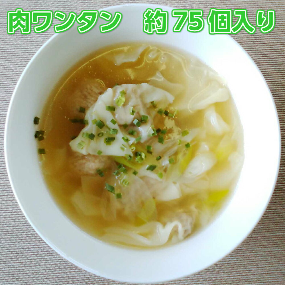 【冷凍】東洋水産　肉ワンタン　約75個入り 500g　【業務用食品】【10,000円以上で1箱分送料無料】