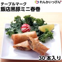 春巻き 飯店黒豚ミニ春巻 1本25gが30本入り 750g 中華料理 テーブルマーク 冷凍 業務用