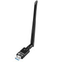 WiFi 無線LAN 子機 1300Mbps USB3.0 WIFIアダプタ Bluetooth 5.0アダプタ 5dBi 2in1 デュアルバンド 5G/2....