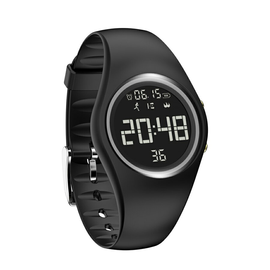 バイブ内蔵 アラーム腕時計 スポーツウォッチ 歩数計付き IP68防水防塵 ストップウォッチ カロリー表示 USB充電式 サイレント目覚まし時計 長時間駆動 軽量フィットネスウォッチ ランニング スイミング対応