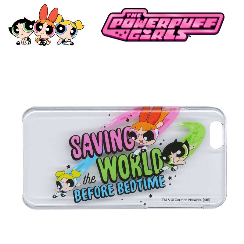 The Powerpuff Girls パワーパフガールズケース せーヴィング (PPG-9168) 日本製 アイフォンケース クリアケース 透明ケース iPhone6/iPhone6sケース スマホケース キャラクターグッズ かわいい おしゃれ