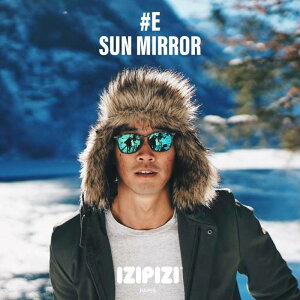 【訳アリ、在庫処分、返品不可】IZIPIZI SUN MIRROR ミラーサングラス メンズ ブルーミラーサングラス レディース メンズサングラスミラー 丸 サングラス ミラー レンズ 父の日 プレゼント