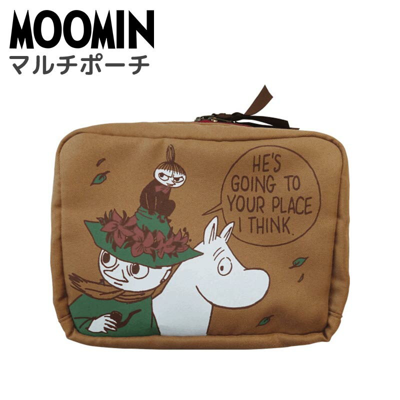 ムーミン MOOMIN マルチポーチ ポーチ レディース 化粧ポーチ コスメポーチ 小物入れ 文具 トラベル 旅行 サンニン かわいい キャラクター グッズ