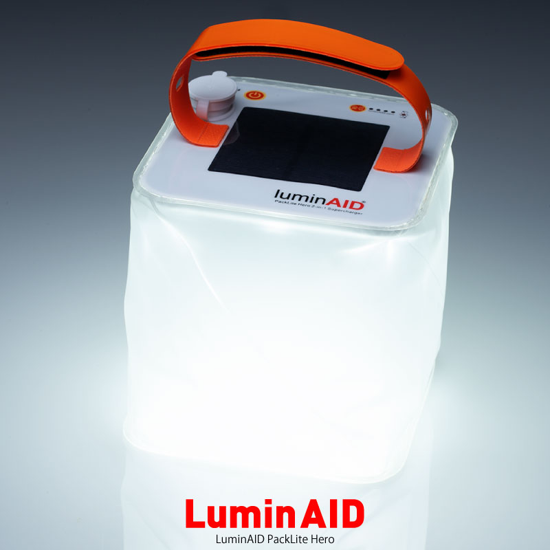 最大2000円クーポン配布中!LuminAID ソーラー充電式 LED ランタン ソーラーランタン 折りたたむランタン タブルランタン パックライト ソーラー充電 充電器 4段階調光 300ルーメン 防水 PackLite Hero 屋外 屋内 アウトドア キャンプ 非常灯 防災グッズ通販格安セール情報 楽天 通販