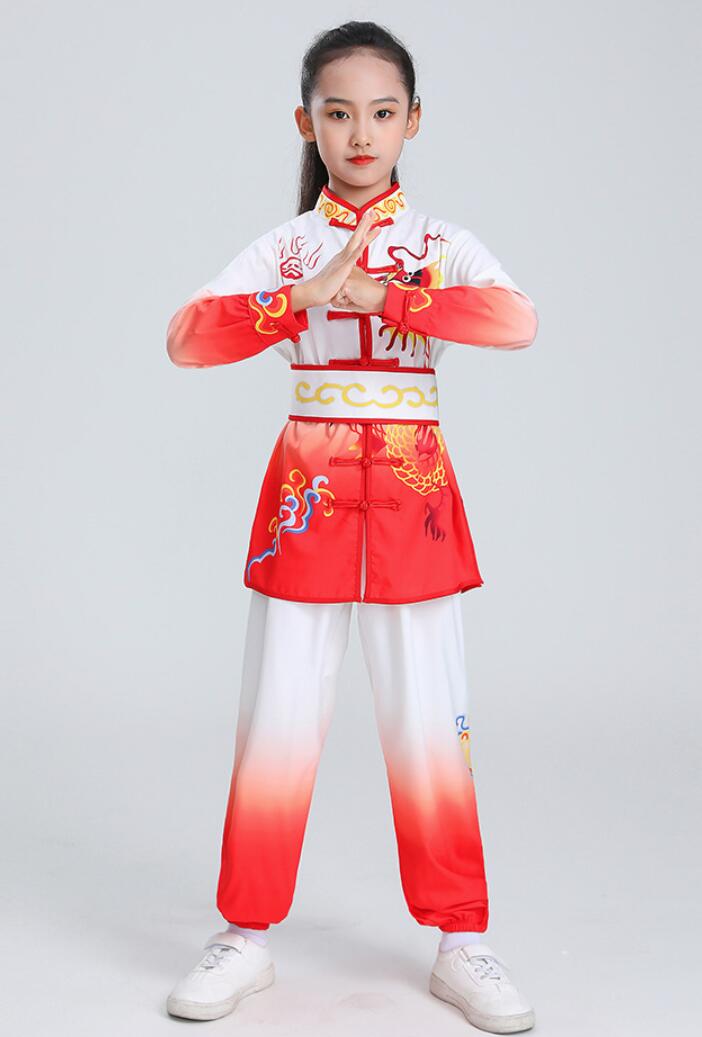 3点セット 太極拳服 太極拳ウェア 長袖 上下セット ゆったり イベント 女の子 男の...