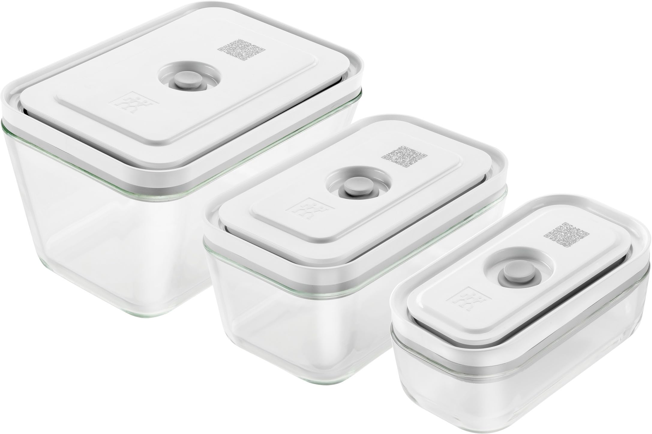 Rakuten - 「 フレッシュ & セーブ 真空ガラスコンテナ 3サイズセット 」 密閉 耐熱ガラス 保存容器