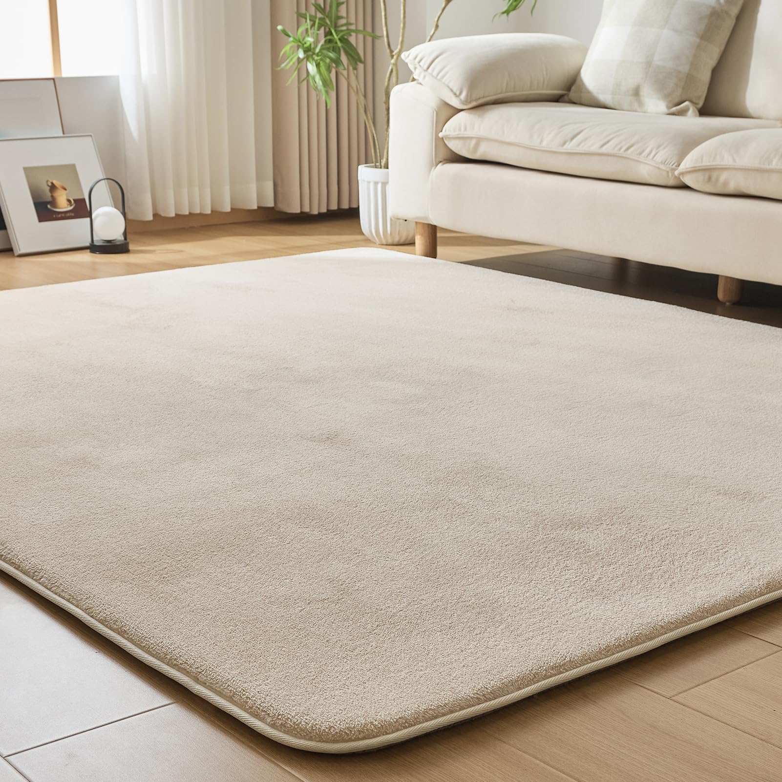 Rakuten - カーペット ラグ 極厚30 190×240cm 3畳 クッションラグ 絨毯 ラグマット 防音 厚手 防ダニ 抗菌 防臭 低ホルム もちもち