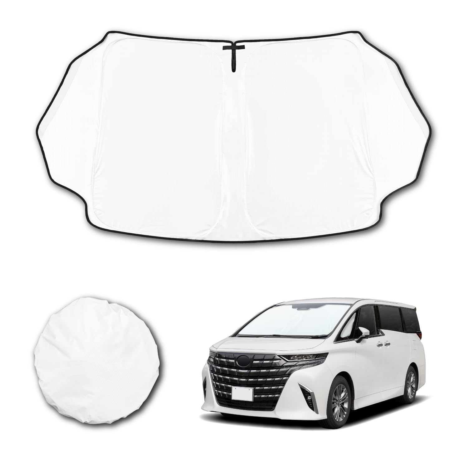 Rakuten - セイワ 高遮熱 サンシェード 車種専用 アルファード ヴェルファイア (40系) 専用 放射冷却素材 ラディクール 生地使用