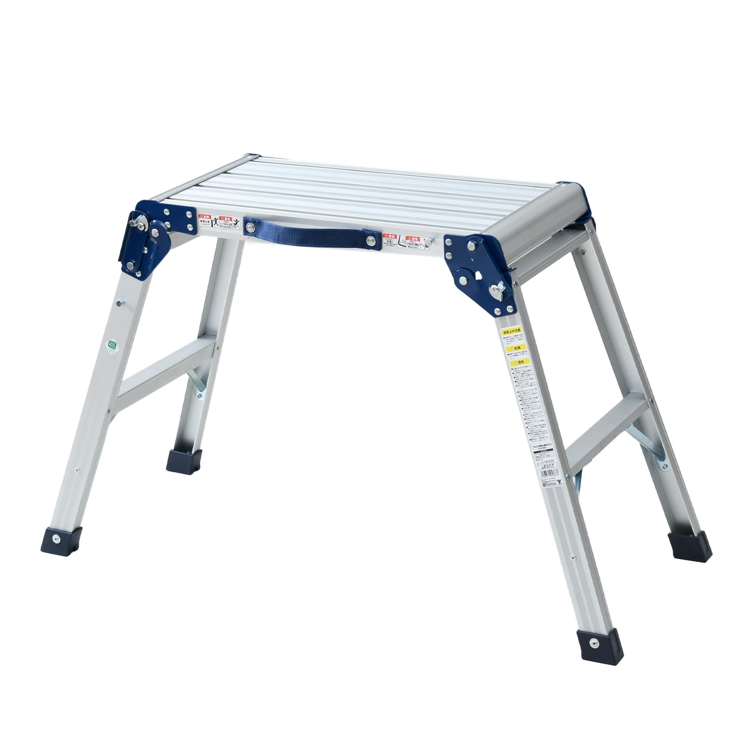 Rakuten - 踏み台 脚立 洗車台 (高さ60cm/天板幅60cm×奥行30cm) ワンタッチロック機能 天板幅広タイプ 折り畳み 洗車 アルミ 足場台 軽量 2段