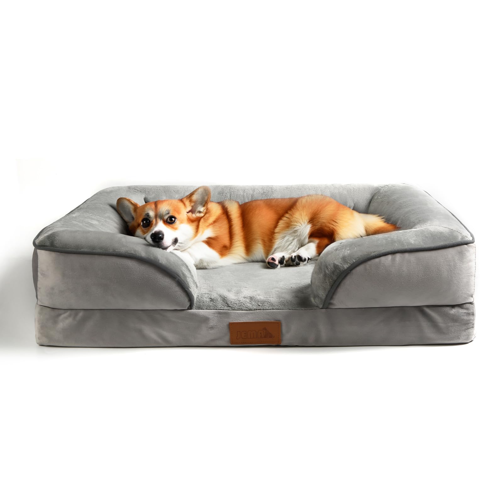 Rakuten - ジェマ ペットクッション 犬ベッド ペットベッド ペットソファーベッド 洗える ふわふわ 枕付き 犬寝床 防水 滑り止め 老犬介護 床ずれ