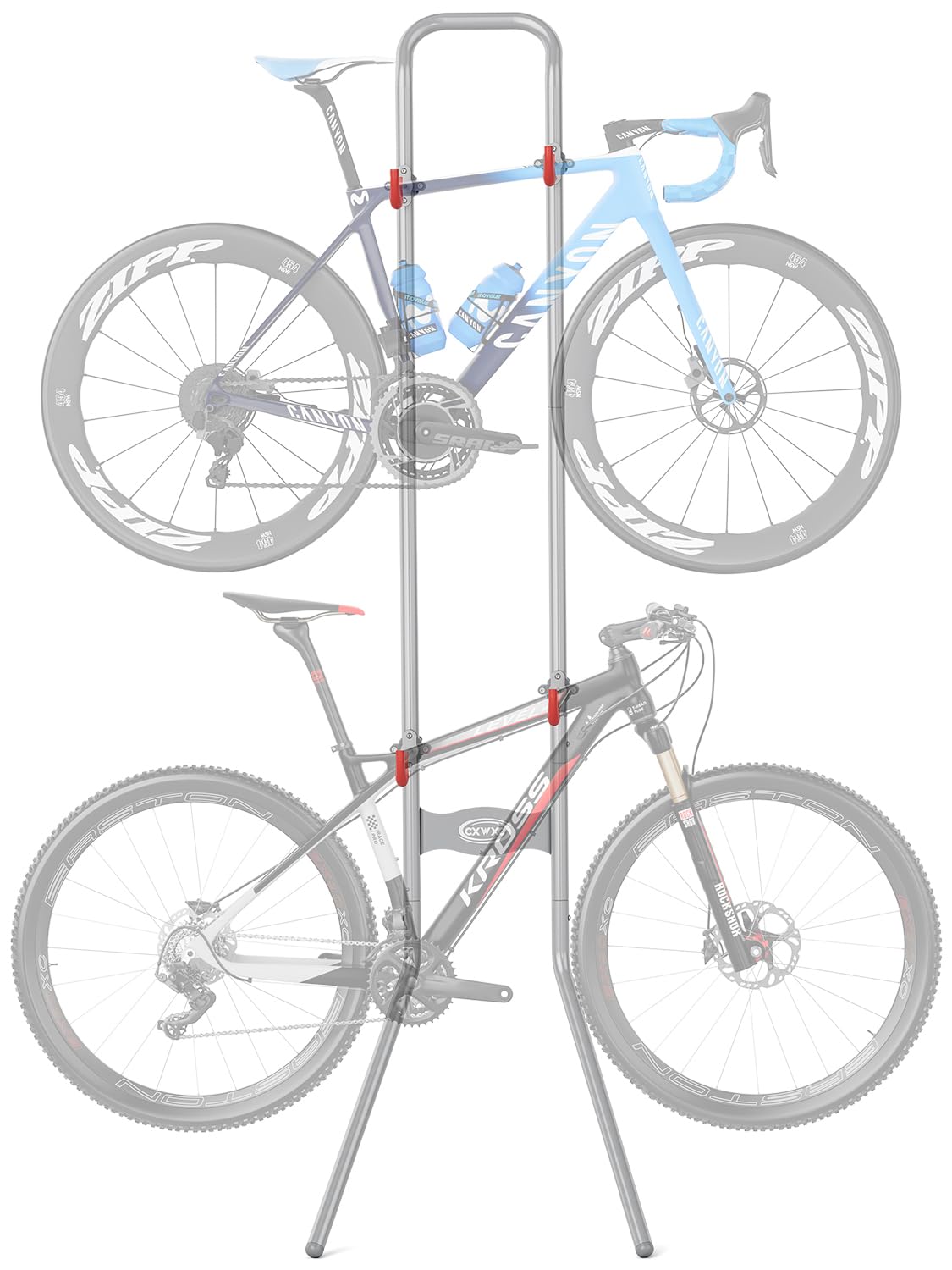 Rakuten - 【クーポンで10％OFF?】【送料無料】CXWXC 自転車 スタンド 2台用 ディスプレイスタンド 壁立てかけ式 上下2段型 収納?展示スタンド (TY