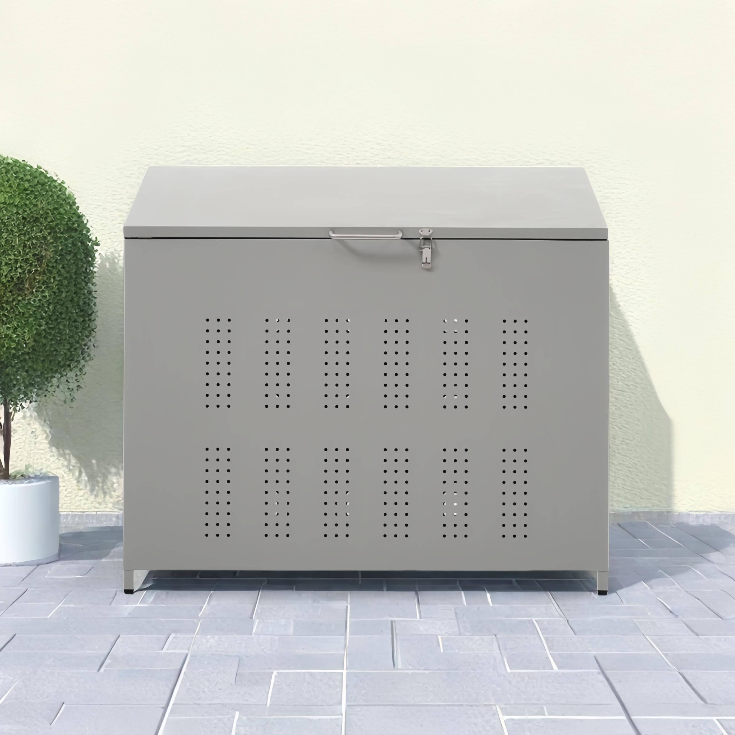 物置 屋外ゴミ箱 大型 倉庫 屋 ゴミ収集ボックス ごみ集積所 大容量 カラスよけ 野良猫対策止 庭用可能..