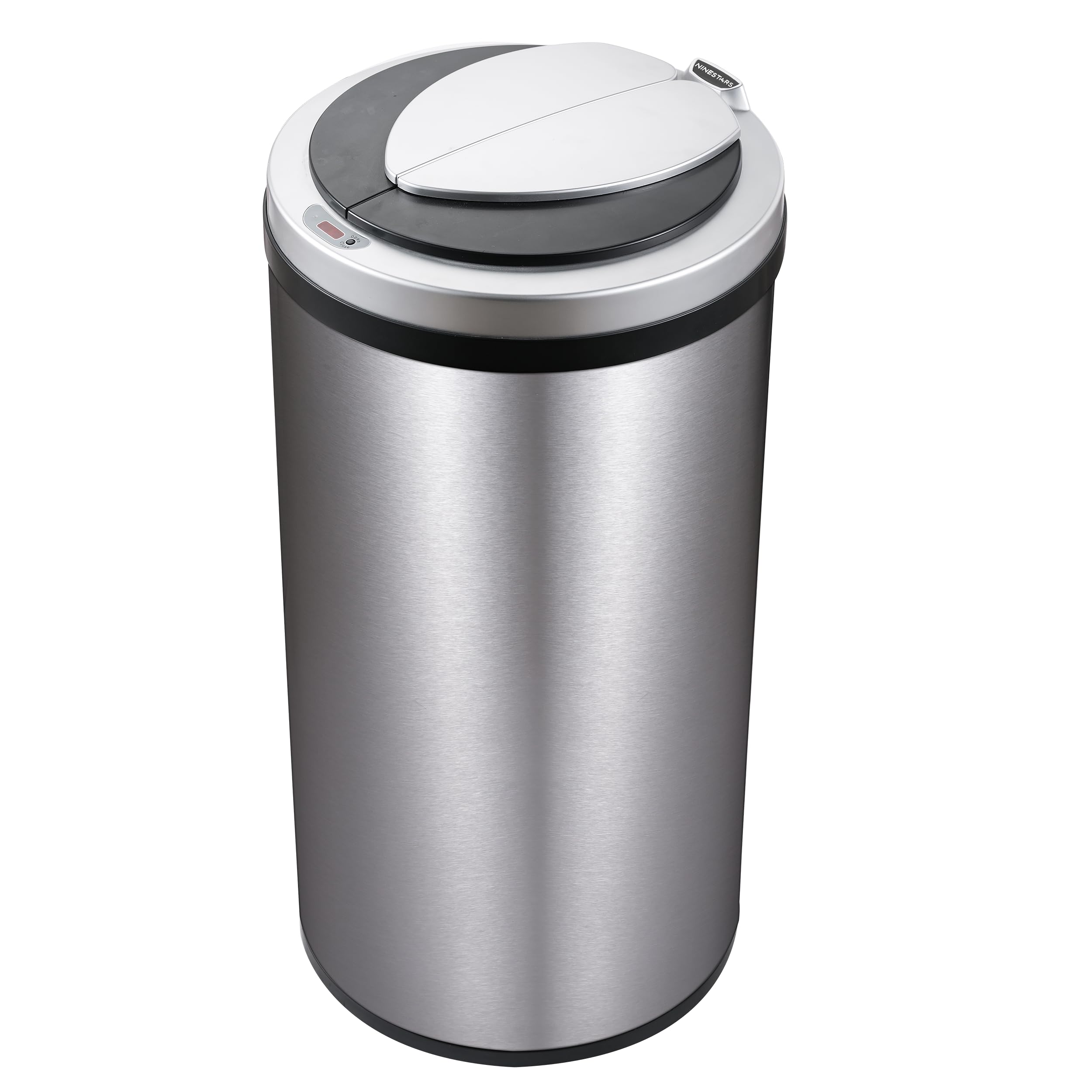 センサーゴミ箱 ステンレス製 円筒形 バタフライ開閉式 49L 【日本正規輸入品】 [2]