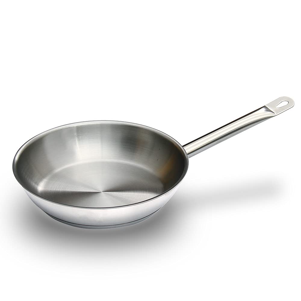 乐天商城 - 業務用ステンレスフライパン 24 IH対応 底面3層構造 キプロスター 食洗器対応 コーティングなし IH/直火両対応
