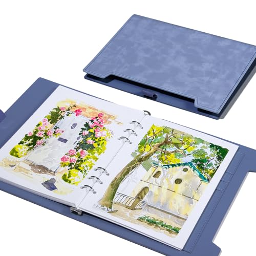 Lightwish 水彩画用紙 水彩スケッチブック 100%コットン 水彩日記帳 300g 中目 水彩紙 アーティスト 大人 学生 20枚 235 x 177mm