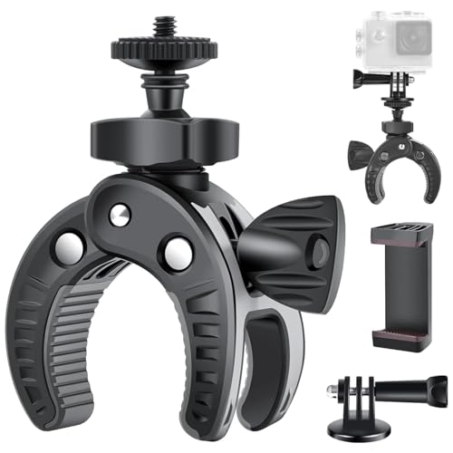 UTEBIT バイク カメラマウント 開脚幅最大45mm 自転車 カメラマウント 耐荷重0.7kg...
