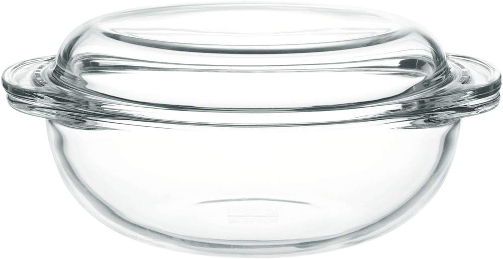 iwaki(イワキ) 耐熱ガラス キャセロール 1.5L B683 電子レンジ調理 炊飯 オーブン 蒸し器 煮込み ボウル 食洗機可