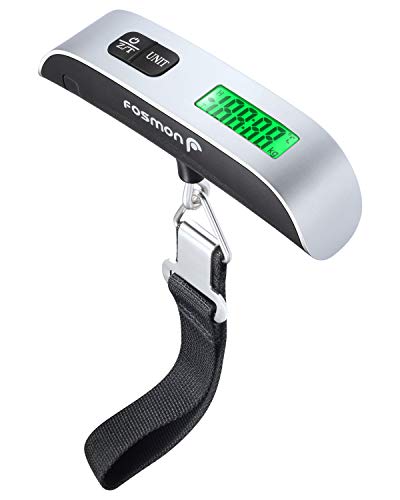 Fosmon (1個セット) 荷物 旅行はかり デジタル はかり/ベルト吊り下げ式ラゲッジチェッカー/計量器/携帯式デジタル スーツケース スケー