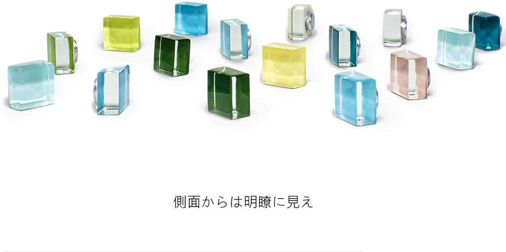 浅色透明感超?力ガラスマグネット 可愛い磁石 おしゃれ 12色 24個セット - 冷蔵庫＆事務用ホワイトボードに最適