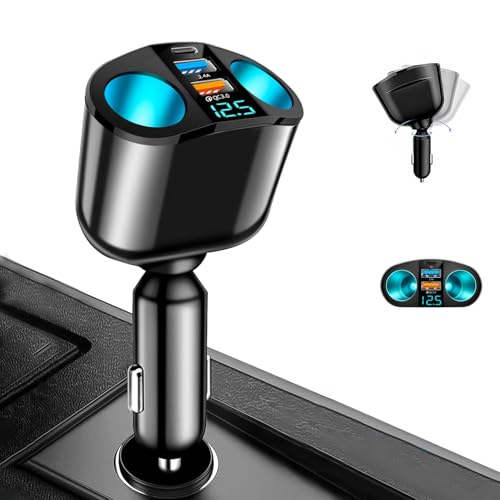 カーチャージャー シガーソケット Twofox 車載充電器 シガーソケット 増設 2連 PD20W 快速充電 カーチャージャー USB デュアルQC3.0ポート 高速車の充電器 90W 2ソケット 独立スイッチ シガレットライターソケット 12V/24V車兼用 LED付 オート電圧測定 スマート識別ブランド: Twofoxカーチャージャー シガーソケット Twofox 車載充電器 シガーソケット 増設 2連 PD20W 快速充電 カーチャージャー USB デュアルQC3.0ポート 高速車の充電器 90W 2ソケット 独立スイッチ シガレットライターソケット 12V/24V車兼用 LED付 オート電圧測定 スマート識別ブランド: Twofox