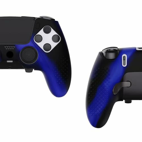 renos楽天市場店のPlayVital ps5 Edge対応用人間工学に基づいた滑り止めシリコンカバーケース、ps5 Edgeワイヤレスコントローラー対応用ソフトラバープロ｜アングル3