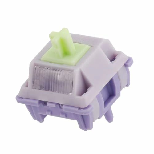 EPOMAKER Wisteria V2リニア38gfキーボードスイッチセット ライトディフューザー付き 潤滑済み 5ピンクリーミースイッチ メカニカルゲーミングキーボード用35ピース・【EPOMAKER Wisteriaスイッチのインスピレーション】藤は複雑な植物で、人目を引くカスケード状に咲き誇る紫色の花が特徴です。ほとんどの文化でロマンスを象徴し、幸運、成功、長寿のシンボルでもあります。カップの形をした花に深く魅了されたEPOMAKER のデザインチームは、パープルをメインカラーに、パステルグリーンをあしらい、喜びと幸せに満ちたWisteria-Aキースイッチセットを完成させた！・【POM+PTFEステム、PC+PA66ハウジング】POM（ポリオキシメチレン）は、非常に弾力性があり、摩擦係数が低いことで知られる万能ポリマーであります。 EPOMAKER Wisteriaスイッチは、ステムにPOM+PTFEブレンドを使用しており、潤滑油を追加することなく、非常にスムーズなキーストロークを実現します。低密度のモディファイドPCアッパーケーシングとPA66ボトムケーシングは、ノイジーな反発音を低減し、ボトムに触れながらピュアで安定したサウンドを保証します。・【MX構造キーキャップに対応】EPOMAKER Wisteria Flowerスイッチは、一般的なMX構造で設計されており、(X)クロスステムのほとんどのキーキャップセットに適合します。これにより互換性が大幅に向上し、スイッチの交換やキーボードのリメイクが自由に行えます。・【ライトディフューザー付き工場潤滑スイッチ】EPOMAKER Wisteriaスイッチは、工場出荷時に潤滑剤が塗布された特殊構造で、タイピング時に自己潤滑が可能で、滑らかな感触を維持するの特に役立ちます。耐久性に優れたステムは、よりスムーズで快適なタイピング体験を提供します。メカニカルスイッチにはライトディフューザーが付属しており、RGBをより明るく、楽しくタイピング環境をカスタマイズできます。・【内蔵LEDスロット＆耐久寿命】改造用のLEDスロットを装備し、EPOMAKER WisteriaスイッチのPBTハウジングでもバックライトを光らせることができます。これにより、DIYをより楽しむことができます。強力なシングルスプリングにより、実験室での耐久性テストによると、キーストロークの寿命は1億回に達します。キーボードに新しいものを取り入れて、楽しんでください！ブランド: EPOMAKERメーカー: EPOMAKER型番: WisteriaEPOMAKER Wisteria V2リニア38gfキーボードスイッチセット ライトディフューザー付き 潤滑済み 5ピンクリーミースイッチ メカニカルゲーミングキーボード用35ピース・【EPOMAKER Wisteriaスイッチのインスピレーション】藤は複雑な植物で、人目を引くカスケード状に咲き誇る紫色の花が特徴です。ほとんどの文化でロマンスを象徴し、幸運、成功、長寿のシンボルでもあります。カップの形をした花に深く魅了されたEPOMAKER のデザインチームは、パープルをメインカラーに、パステルグリーンをあしらい、喜びと幸せに満ちたWisteria-Aキースイッチセットを完成させた！・【POM+PTFEステム、PC+PA66ハウジング】POM（ポリオキシメチレン）は、非常に弾力性があり、摩擦係数が低いことで知られる万能ポリマーであります。 EPOMAKER Wisteriaスイッチは、ステムにPOM+PTFEブレンドを使用しており、潤滑油を追加することなく、非常にスムーズなキーストロークを実現します。低密度のモディファイドPCアッパーケーシングとPA66ボトムケーシングは、ノイジーな反発音を低減し、ボトムに触れながらピュアで安定したサウンドを保証します。・【MX構造キーキャップに対応】EPOMAKER Wisteria Flowerスイッチは、一般的なMX構造で設計されており、(X)クロスステムのほとんどのキーキャップセットに適合します。これにより互換性が大幅に向上し、スイッチの交換やキーボードのリメイクが自由に行えます。・【ライトディフューザー付き工場潤滑スイッチ】EPOMAKER Wisteriaスイッチは、工場出荷時に潤滑剤が塗布された特殊構造で、タイピング時に自己潤滑が可能で、滑らかな感触を維持するの特に役立ちます。耐久性に優れたステムは、よりスムーズで快適なタイピング体験を提供します。メカニカルスイッチにはライトディフューザーが付属しており、RGBをより明るく、楽しくタイピング環境をカスタマイズできます。・【内蔵LEDスロット＆耐久寿命】改造用のLEDスロットを装備し、EPOMAKER WisteriaスイッチのPBTハウジングでもバックライトを光らせることができます。これにより、DIYをより楽しむことができます。強力なシングルスプリングにより、実験室での耐久性テストによると、キーストロークの寿命は1億回に達します。キーボードに新しいものを取り入れて、楽しんでください！ブランド: EPOMAKERメーカー: EPOMAKER型番: Wisteria