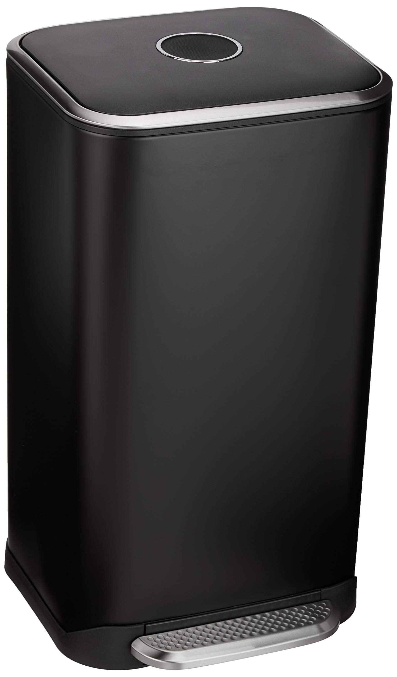Rakuten - ベーシック ゴミ箱 32(32リットル) ソフトクローズ 長方形 ブラック