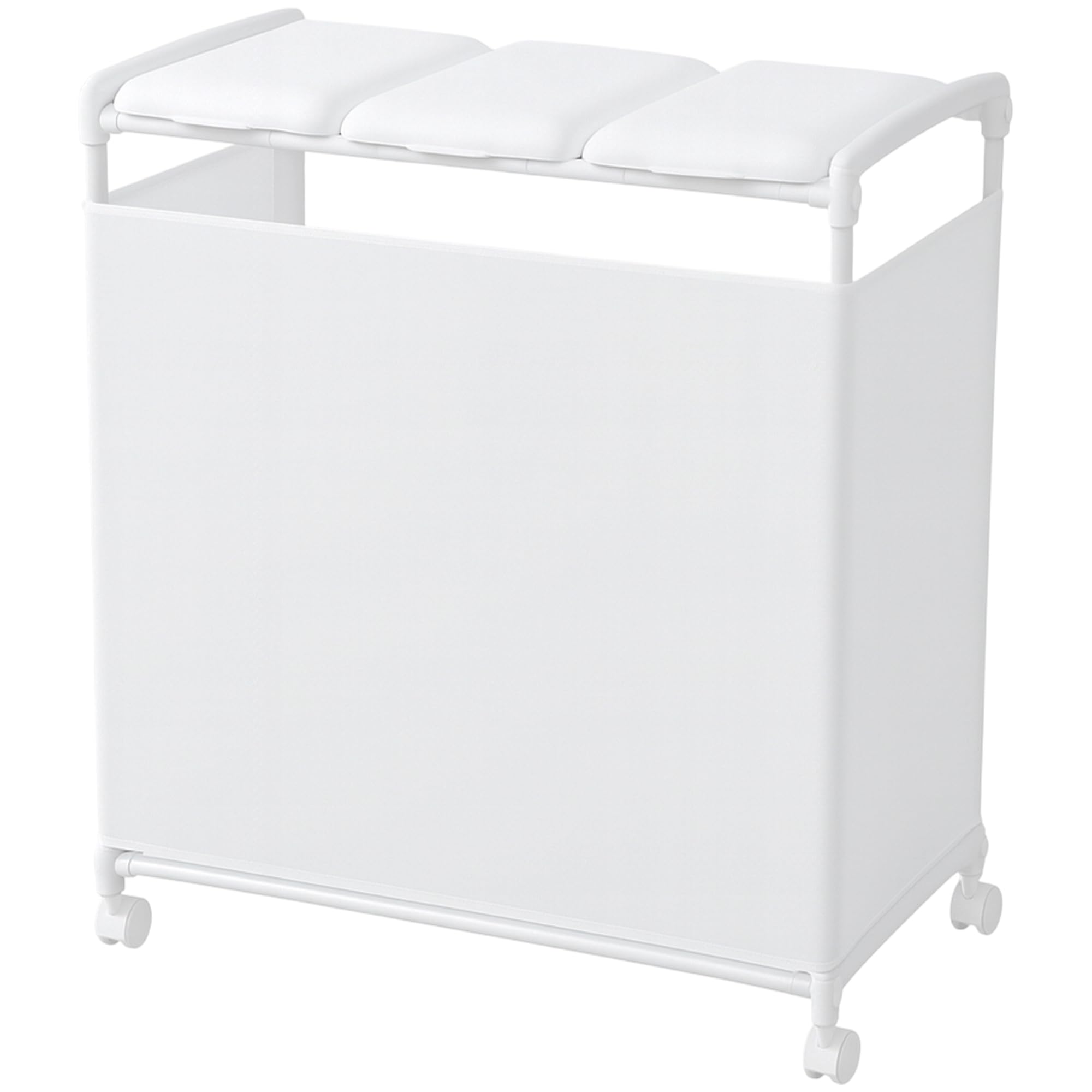 []ゴミ箱3分別目隠し付き45L×...