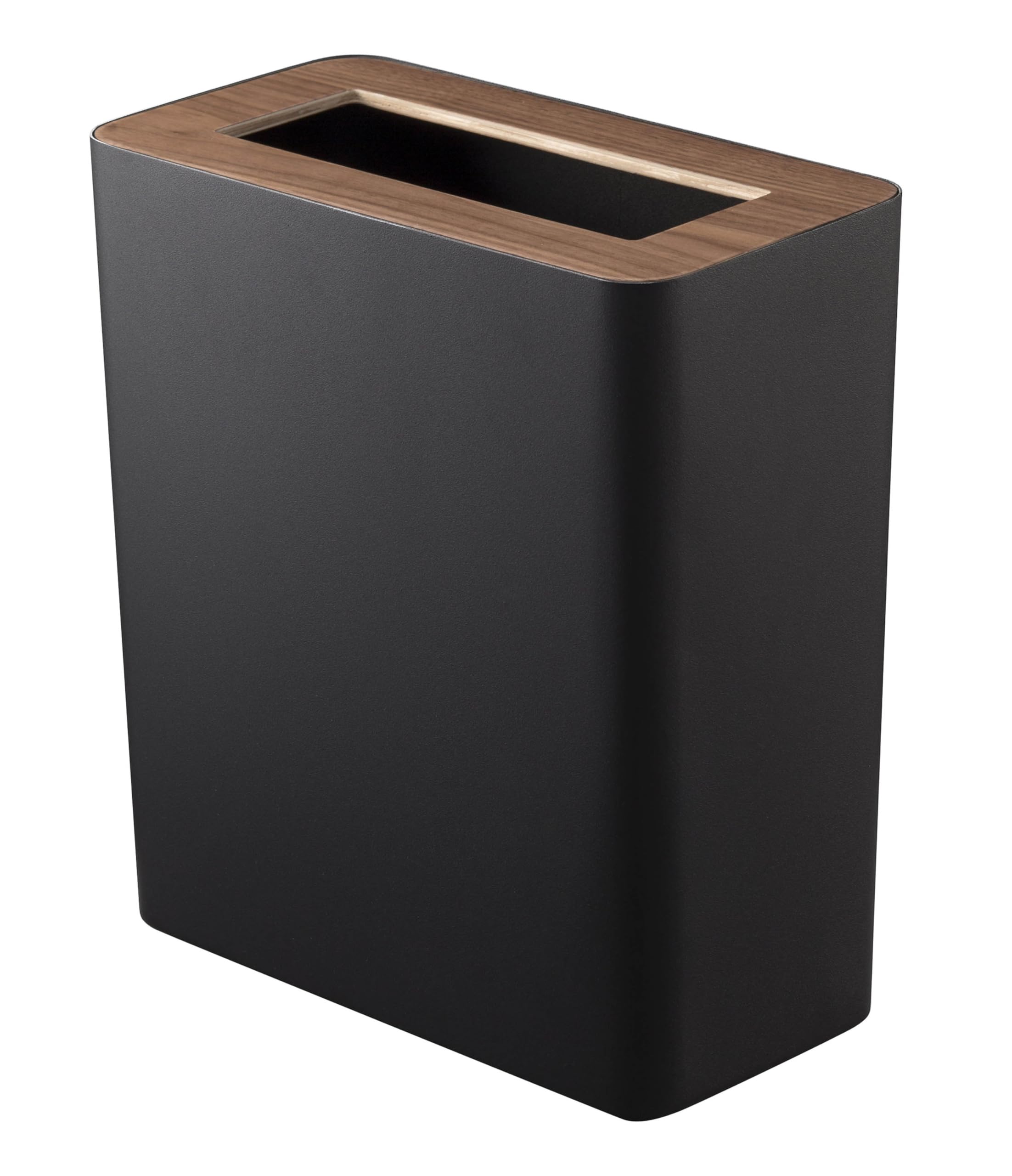 Rakuten - トラッシュカン 角型 ブラウン 約W28×D15×H30cm 袋が見えない ゴミ箱