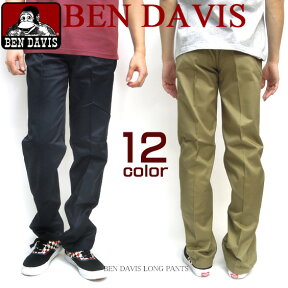 BEN DAVIS パンツ ベンデイビス チノパン ベンデービス ロングパンツ メンズ ボトムス ベンデイヴィス カラーパンツ ベンデビ アメカジ BEN-004