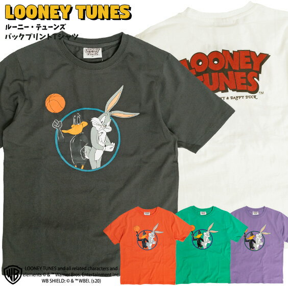 ルーニー・テューンズ Tシャツ LOONEY TUNES バックプリント 半袖Tシャツ バッグスバニー ダフィーダッ..