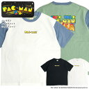 PAC-MAN Tシャツ パックマン レトロ かすれプリント 半袖Tシャツ ワイドシルエット メンズ レトロゲーム キャラクター イラスト ワイドTシャツ アーケードゲーム PACMAN レトロプリント 半袖 クルーネック ユニセックス トップス TSS-523