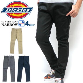 Dickies ロングパンツ ディッキーズ TCストレッチ ナローパンツ メンズ ストレッチパンツ メンズ テーパードパンツ TCツイル メンズパンツ ストレッチ素材 ボトムス ストリート ワークカジュアル DICKIES-WD5882