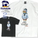 b-one-soul Tシャツ DUCK DUDE メンズ Tシャツ ★ 人気爆発のカジュアルアヒルの半袖Tシャツ。ストリートで話題騒然のお洒落番長アヒル。メンズ、レディースで使えるダックデュードの定番プリントTシャツです。⇒TSS-096