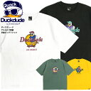 DUCK DUDE Tシャツ ダックデュード 2022 アヒル ロゴ 刺繍 ビッグTシャツ メンズ ビッグシルエット 半袖Tシャツ クルーネック オーバーサイズ 半袖 トップス ストリート カジュアル レディース ユニセックス ビーワンソウル TSS-549