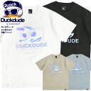 DUCK DUDE Tシャツ ダックデュード 2022 ホログラム エンボスロゴ 半袖Tシャツ アヒルロゴ メンズ アヒル キャラクター ロゴT 半袖 クルーネック ストリート カジュアル レディース ユニセックス 丸首 トップス ビーワンソウル TSS-562