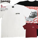 THRASHER Tシャツ スラッシャー フォトプリント 半袖Tシャツ JAN82 スラッシャーマガジン マグロゴ プリントTシャツ メンズ クルーネック バックプリント スケーター ストリート カジュアル 半袖 ユニセックス トップス THRASHER-169