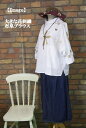 『Emago』大きな花刺繍布帛ブラウス(オフホワイト)(春・夏・秋) レディース トップス 女性 綿100 コットン 5分袖 七分袖 花 大人 ナチュラル 白【Emago(イマゴ)】 イマゴ(4)