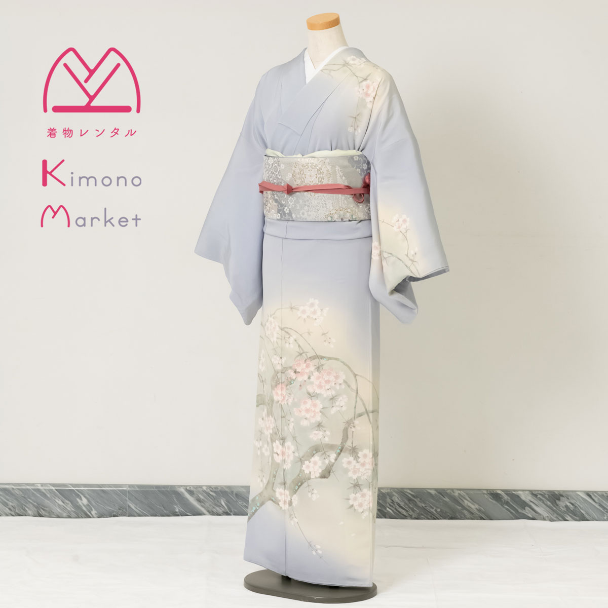 振り袖】しだれ桜 振り袖・帯・帯締め セット - 着物・浴衣 振り袖】しだれ桜 振り袖・帯・帯締め セット - 着物・浴衣