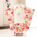 【レンタル】3歳 女の子 七五三レンタル f1557 被布セット 着物レンタル 753 被布 貸衣装 3才 結婚式 和服 子供着物 人気 かわいい着物 おしゃれ...