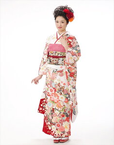 振袖レンタル fb1116 フルセット 結婚式 振袖レンタル 結納 食事会 振袖レンタル 振り袖レンタル 卒業式 着物レンタル 振り袖 古典 レトロ 春の成人式 前撮り 正絹 人気 白地に絢爛彩華に御所車【fy16REN07】【レンタル】通販