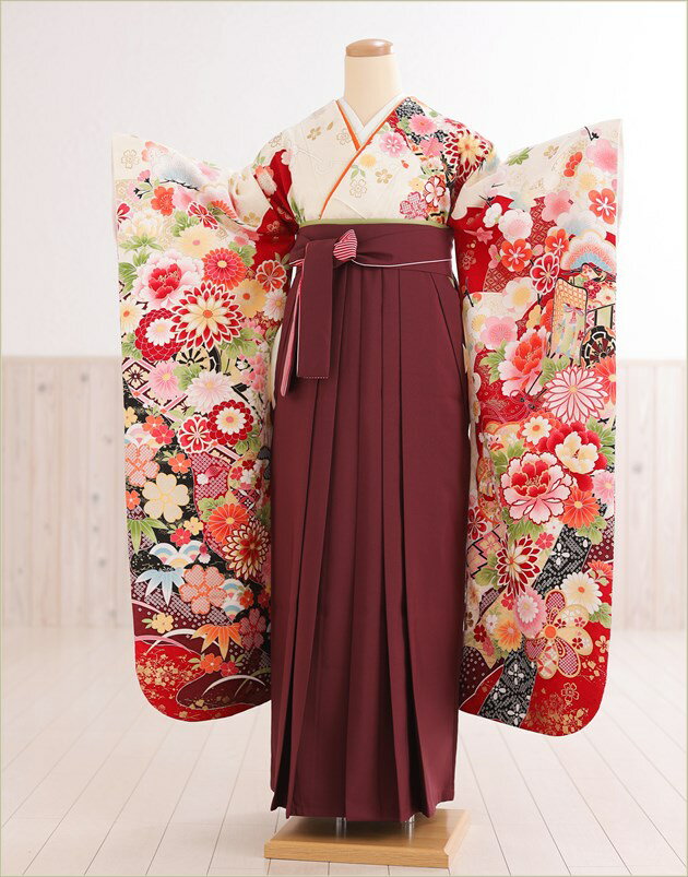 【レンタル】卒業式 袴レンタル 卒業袴 振袖袴 fboh1438 女性 着物レンタル フルセット 大人用 大学 短..