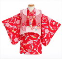 1歳着物レンタル 赤地に疋田熨斗桜 jbk011【1歳女児/女の子】《レンタル着物》《ベビー衣装レンタル》〔一才〕〔一歳〕〔結婚式〕〔イベント〕〔子供着物〕〔初節句〕〔桃の節句〕〔80cm前後〕〔お祭り〕〔貸衣装〕